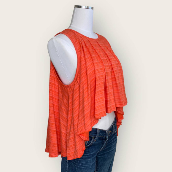 Free People High/Low Tank Scarlet Ibis Combo XS - Picture 8 of 12